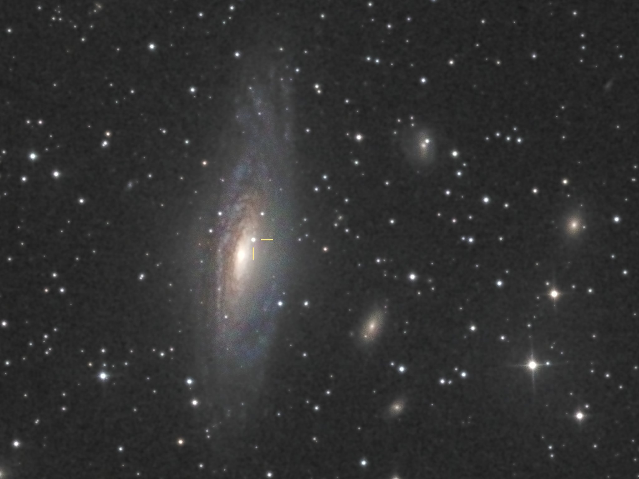 NGC 7331 supernova marked